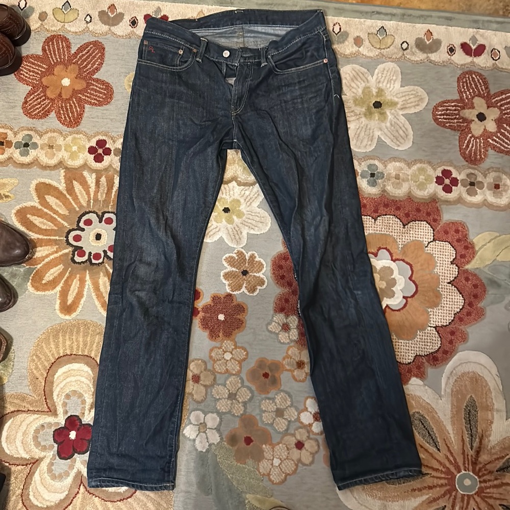 Polo RL Slim Straight Dark Blue Denim Jeans 32x32